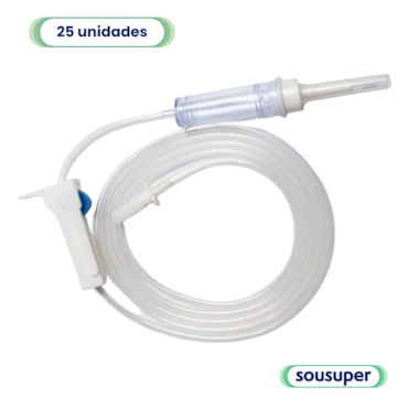 Equipo Macrogotas Simples Luer Slip 1,5m c/25 Medix