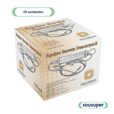 Equipo Micro Bureta com Câmara Graduada 150ml c/25 Descarpack Equipo Micro Bureta com Câmara Graduada 150ml c/25 Descarpack