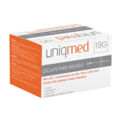 Escalpe para Infusão 19G c/100 Uniqmed