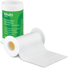 Esparadrapo Branco Hipoalergênico 10 cm x 4,5 m c/6 Multi Saúde