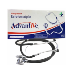 Estetoscópio Duplo Rappaport Preto Advantive