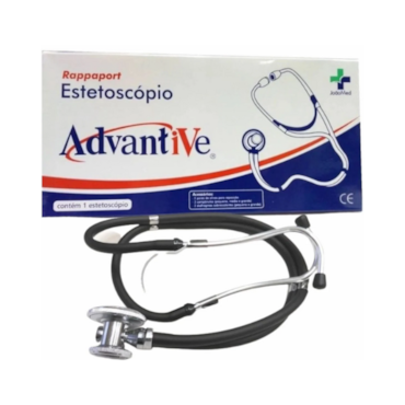 Estetoscópio Duplo Rappaport Preto Advantive Estetoscópio Duplo Rappaport Preto Advantive