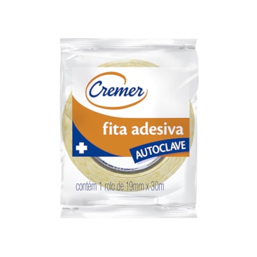 Fita Adesiva para Autoclave 19mm x 30m Cremer Fita Adesiva para Autoclave 19mm x 30m Cremer