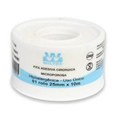 Fita Micropore 25mm x 10m c/12 Wiltex