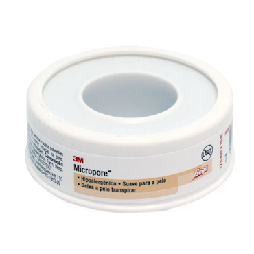 FITA MICROPORE 3M HIPOALERGÊNICA 12,5mm X10m 1533 BEGE FITA MICROPORE 3M HIPOALERGÊNICA 12,5mm X10m 1533 BEGE