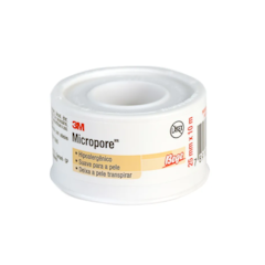 FITA MICROPORE 3M HIPOALERGÊNICA 25mm X 10m 1533 BEGE