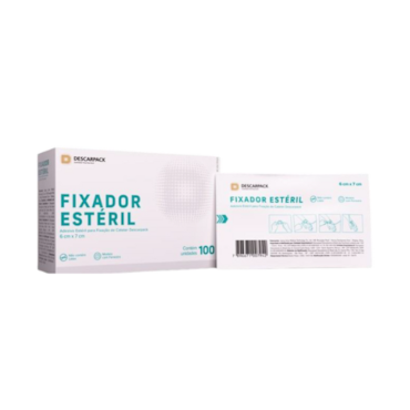Fixador Estéril 06 x 07 sem Fenestra C/100 Descarpack