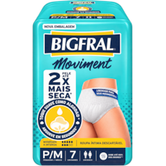 Fralda Adulto Pants P/M Pct C/07 Moviment-Bigfral