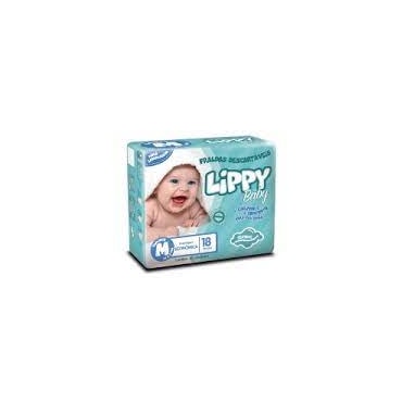 Fralda Descartável Lippy Baby M Kit c/08Pacotes c/18Un Fralda Descartável Lippy Baby M Kit c/08Pacotes c/18Un