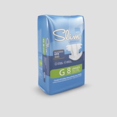 Fralda Geriátrica Slim G Kit c/10pacotes 80unidades