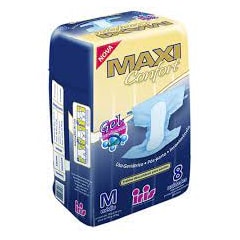 Fralda Geriátrico Confort Max M 64Un Kit c\ 8Pct