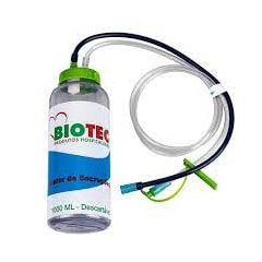 Frasco Aspiração de Secreção 1000ml c/1 Biotec
