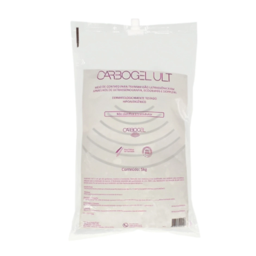 Gel para Ultrassom Transparente ULT BAG 5kg Carbogel