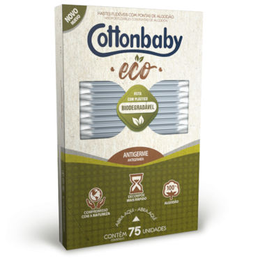 Hastes Flexíveis Ecológicas Cottonbaby c/75 Hastes Flexíveis Ecológicas Cottonbaby c/75