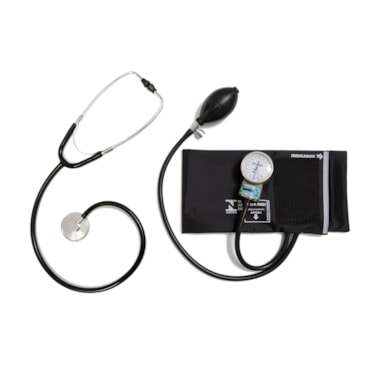 Kit Aparelho de Pressão + Estetoscópio Unisson Preto Pamed Kit Aparelho de Pressão + Estetoscópio Unisson Preto Pamed