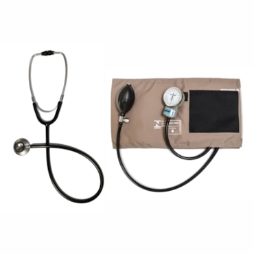 Kit Aparelho Medidor de Pressão Adulto G + Estetoscópio Pamed Kit Aparelho Medidor de Pressão Adulto G + Estetoscópio Pamed