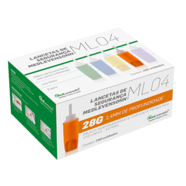 Lanceta de Segurança 28G c/100 Medlevenshon Lanceta de Segurança 28G c/100 Medlevenshon