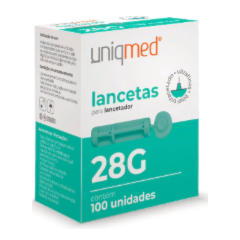Lanceta De Seguranca 28G C/100 Uniqmed