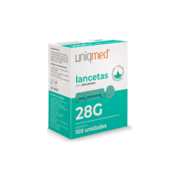 Lanceta De Seguranca 28G C/100 Uniqmed