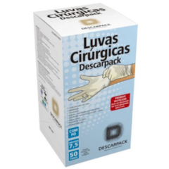 Luva Cirúrgica Estéril 7,5 c/50 Pares Descarpack