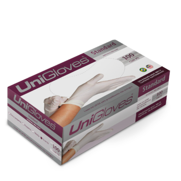 Luva de Látex para Procededimento Não Estéril G c/10cartuchos c/100 Unigloves Luva de Látex para Procededimento Não Estéril G c/10cartuchos c/100 Unigloves
