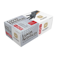Luva Nitrílica Preta M c/100 Descarpack