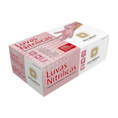 Luva Nitrílica Rosa P c/100 Descarpack