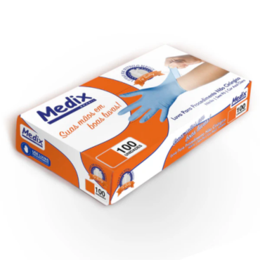 Luva Nitrílica sem Pó P c/10 Cartuchos Medix Luva Nitrílica sem Pó P c/10 Cartuchos Medix