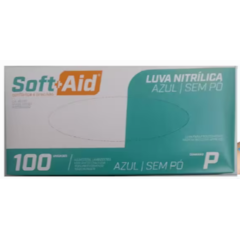 LUVA PARA PROCED. NAO ESTERIL NITRILICA S/PO P C/20-SOFT AID