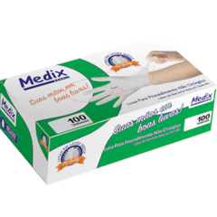 Luva para Procedimento Powder Free M c/10 Medix