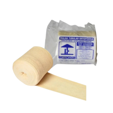 Malha Tubular 15cm x 25m Rolo Ortofen Malha Tubular 15cm x 25m Rolo Ortofen