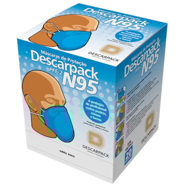 Máscara N95 (Pff2) c/20 Descarpack Máscara N95 (Pff2) c/20 Descarpack