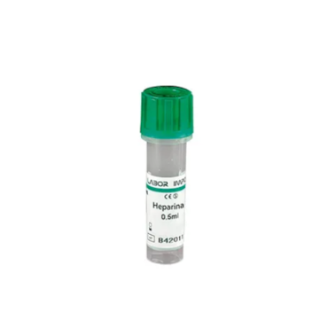 Mini Tubo para Coleta Heparina de Sódio 0,5ml c/ 50 Labor