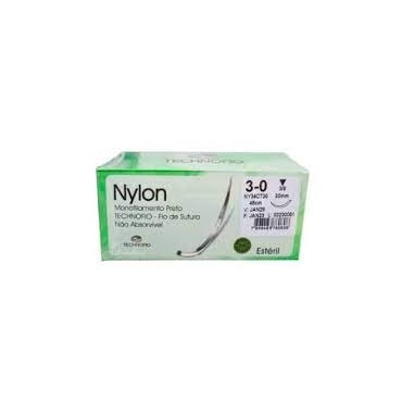 Nylon Preto 0/0 45cm 3/8 30mm c/24 Technofio Nylon Preto 0/0 45cm 3/8 30mm c/24 Technofio