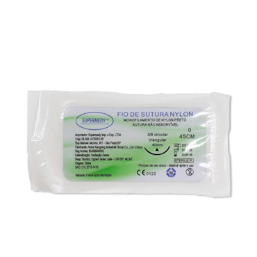 Nylon Preto 0/0 45cm 3/8 40mm c/24 Supermedy Nylon Preto 0/0 45cm 3/8 40mm c/24 Supermedy