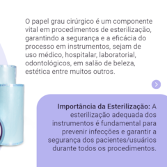 PAPEL GRAU CIRÚRGICO PARA ESTERILIZAÇÃO EM ROLO 50mmx100m ZELARA