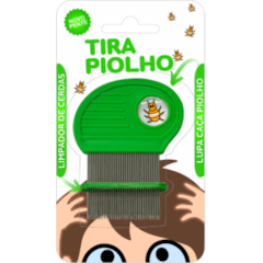 Pente Fino para Tirar Piolhos de Aço Inox 3B Verde