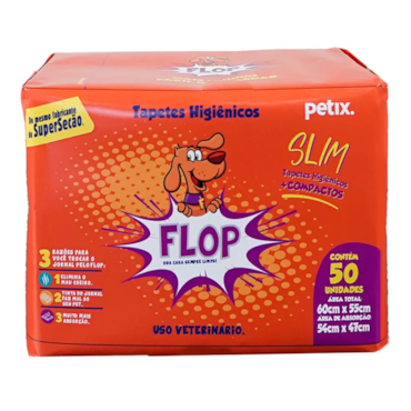 Petix Tapete Higiênico para Cães Flop Slim 60x55 c/50 Petix Petix Tapete Higiênico para Cães Flop Slim 60x55 c/50 Petix