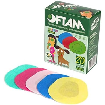 Protetor Oftalmico Oftam Pequeno Colorido c/20 Amp Protetor Oftalmico Oftam Pequeno Colorido c/20 Amp