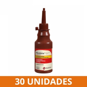 PVPI Tópico: Solução Antisséptico Aquosa 10% 100ml c/ 30und
