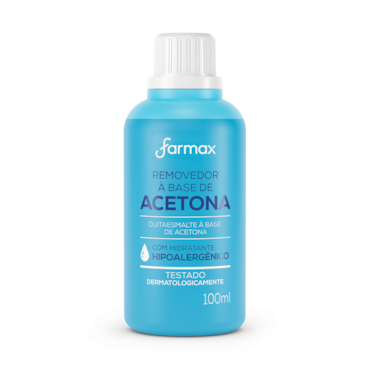 Removedor com Acetona 100ml c/12 Farmax