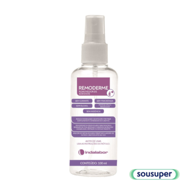 Removedor de Curativo e Adesivo Remoderme Spray 100ml Indalabor Removedor de Curativo e Adesivo Remoderme Spray 100ml Indalabor