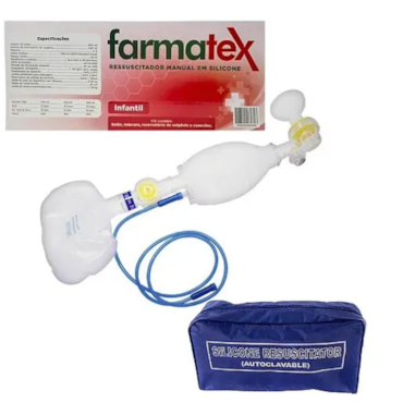 Ressuscitador Manual de Silicone Infantil Farmatex