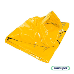 Saco de Lixo Hospitalar Hamper 120L Amarelo c/50 Plásticos Jurema