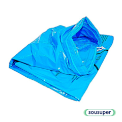 Saco de Lixo Hospitalar Hamper 120L Azul c/50 Plásticos Jurema