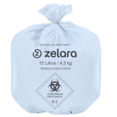 Saco de lixo infectante 15LT C/100 - ZELARA