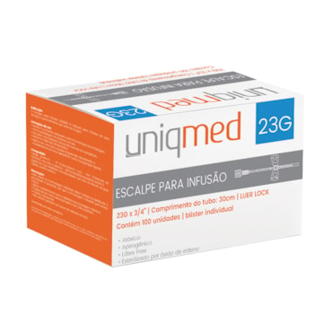 Scalp para Infusão 23G c/100 Uniqmed