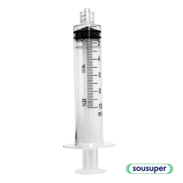 Seringa Hipodérmica 10ml Luer Lock c/250 SR Seringa Hipodérmica 10ml Luer Lock c/250 SR