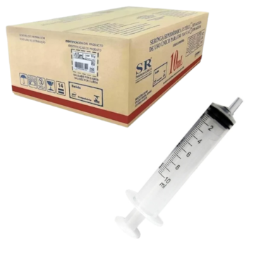 Seringa Hipodérmica 10ml Luer Slip C/250 SR