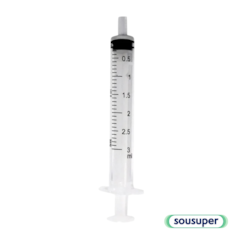 Seringa Hipodérmica 3ml Luer Slip c/500 SR